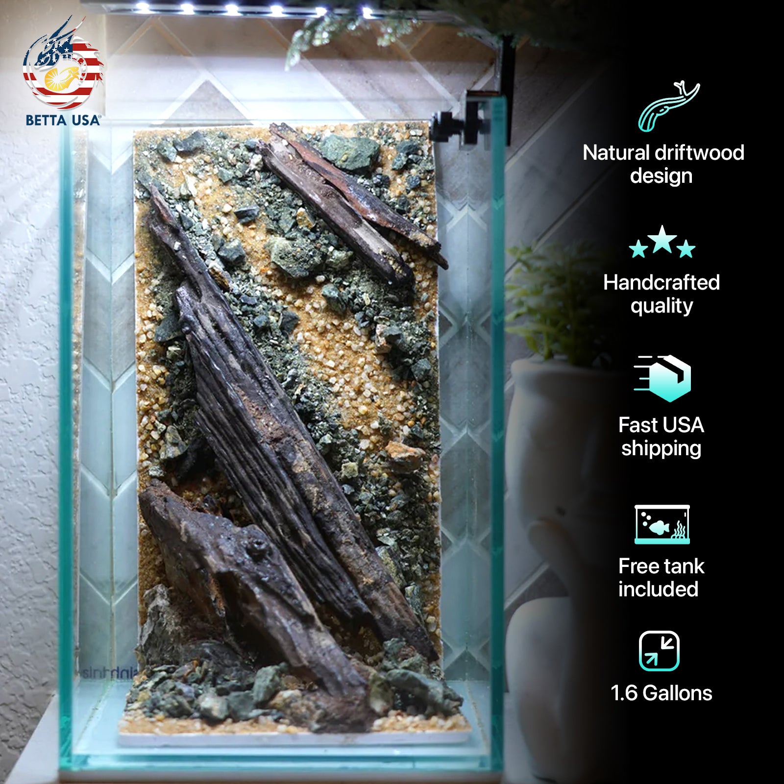 [SCAPE-46] Nature Aquarium Aquascape Driftwood– 1.6 Gallons