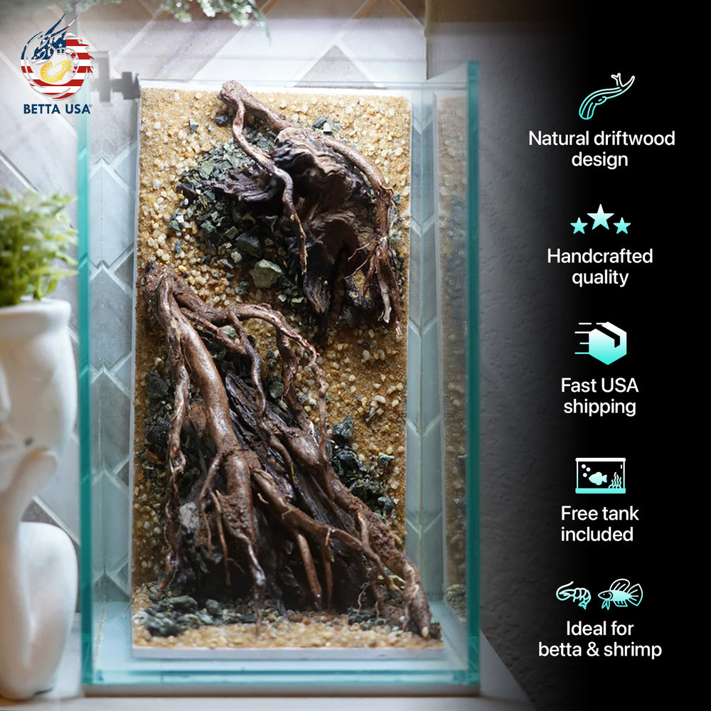 [SCAPE-48] Nature Aquarium Aquascape Driftwood– 1.6 Gallons - Betta USA Aquatic
