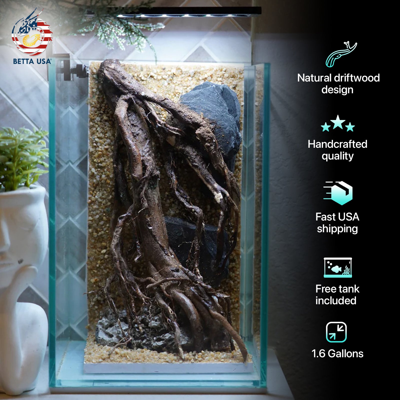 [SCAPE-49] Nature Aquarium Aquascape Driftwood– 1.6 Gallons