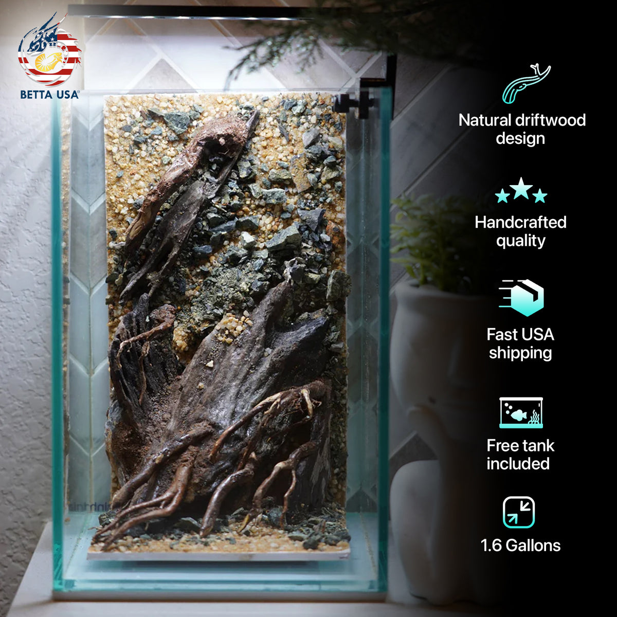 [SCAPE-50] Nature Aquarium Aquascape Driftwood– 1.6 Gallons