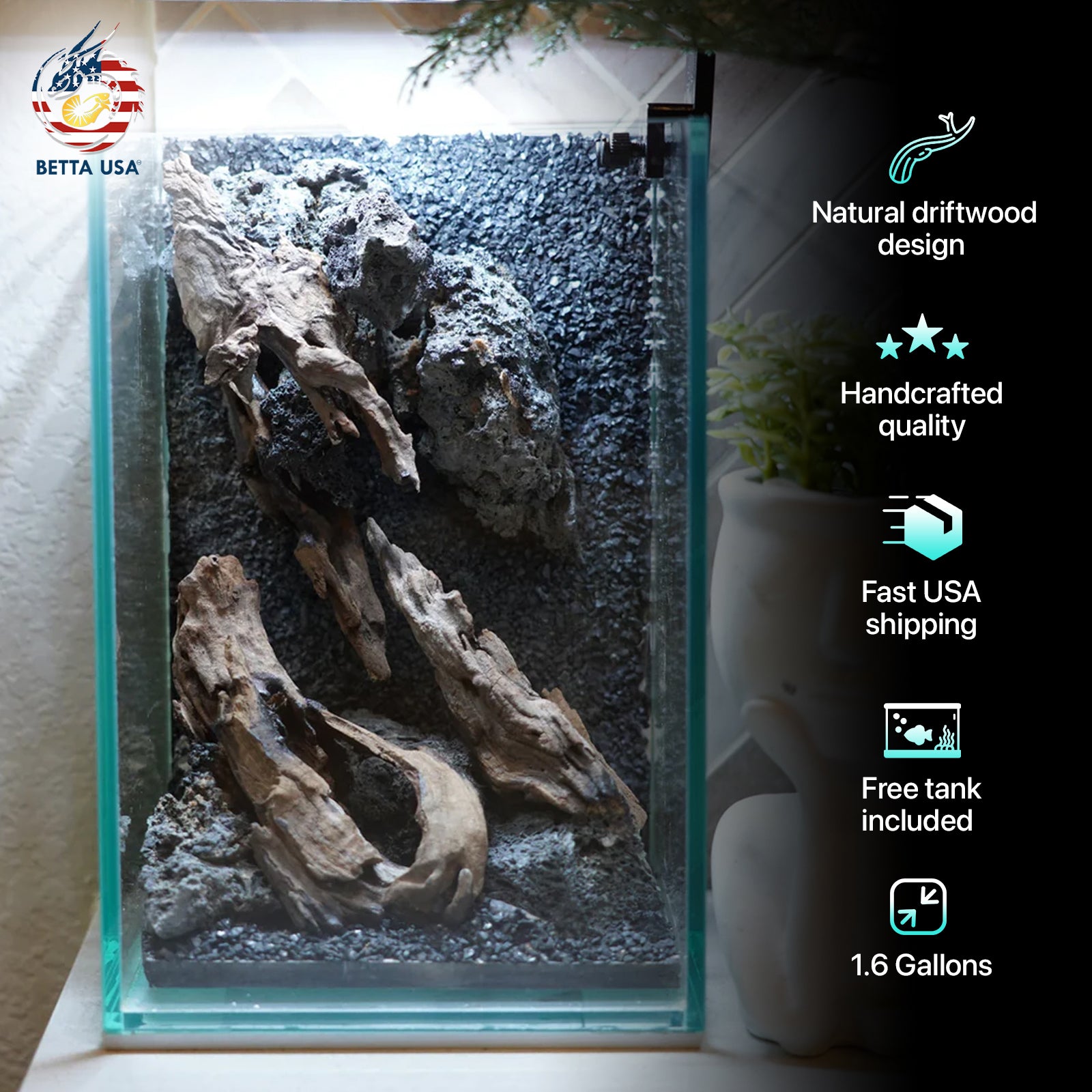 [SCAPE-51] Nature Aquarium Aquascape Driftwood– 1.6 Gallons