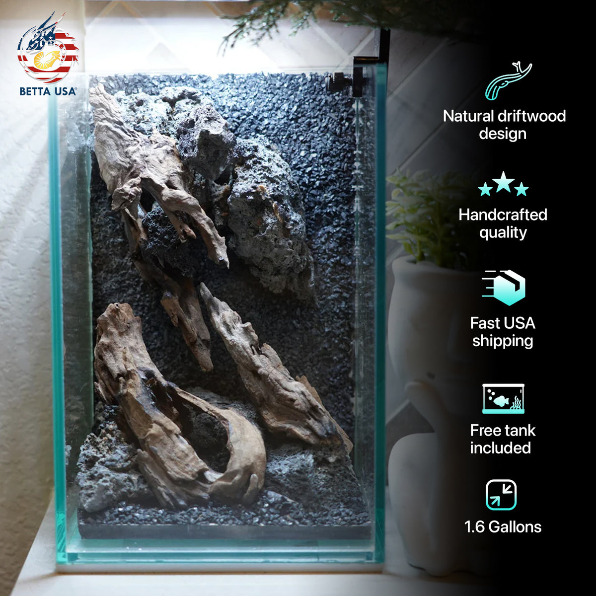 [SCAPE-51] Nature Aquarium Aquascape Driftwood– 1.6 Gallons