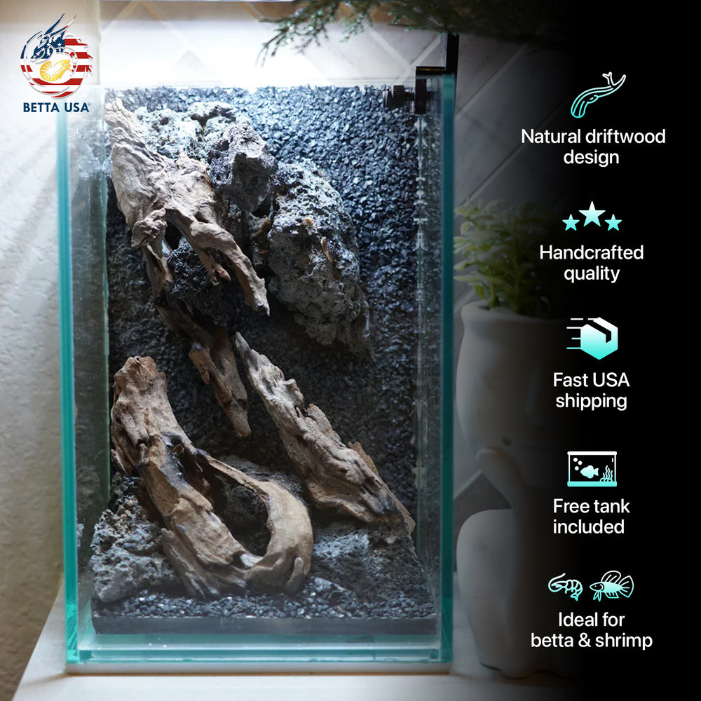[SCAPE-51] Nature Aquarium Aquascape Driftwood– 1.6 Gallons - Betta USA Aquatic