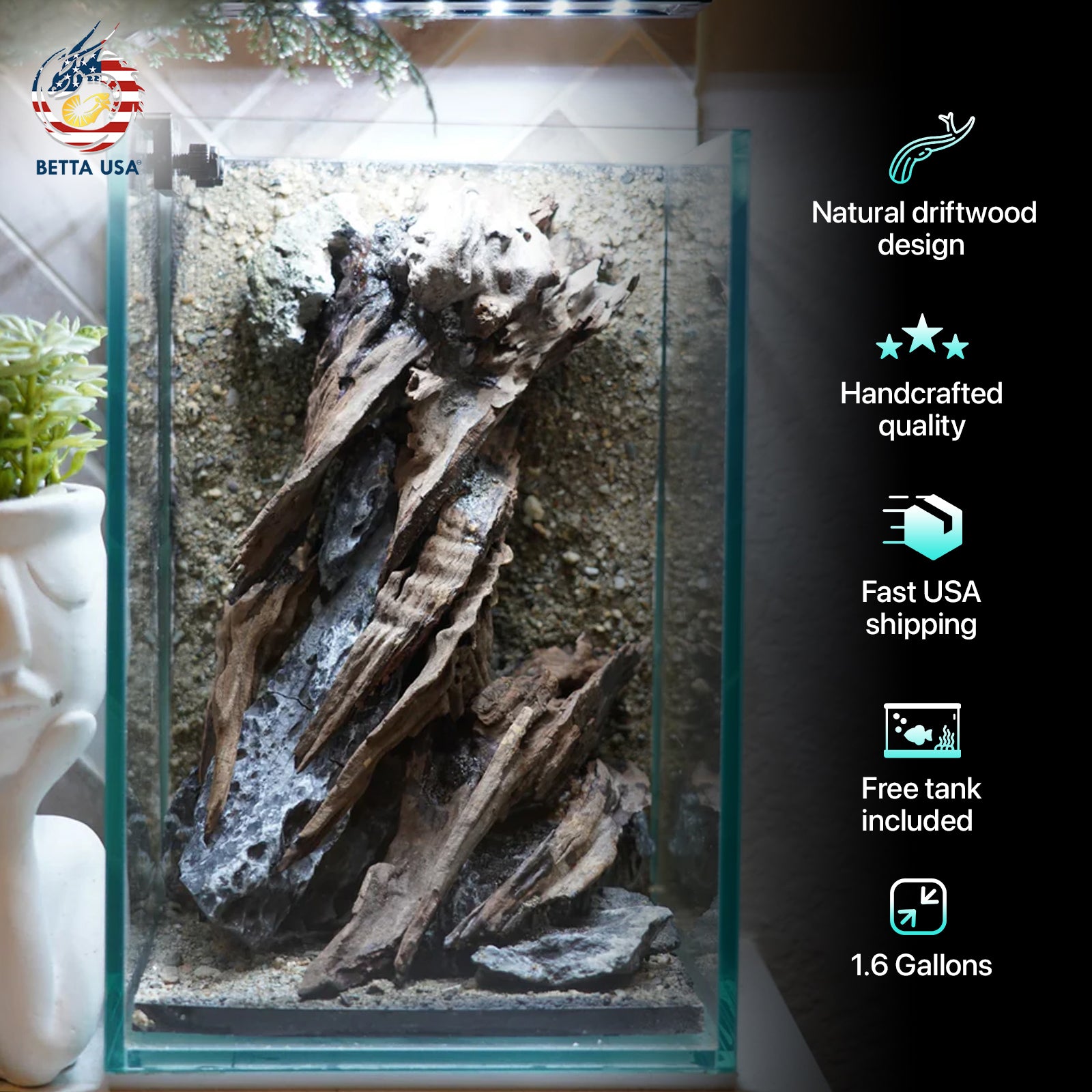 [SCAPE-52] Nature Aquarium Aquascape Driftwood– 1.6 Gallons