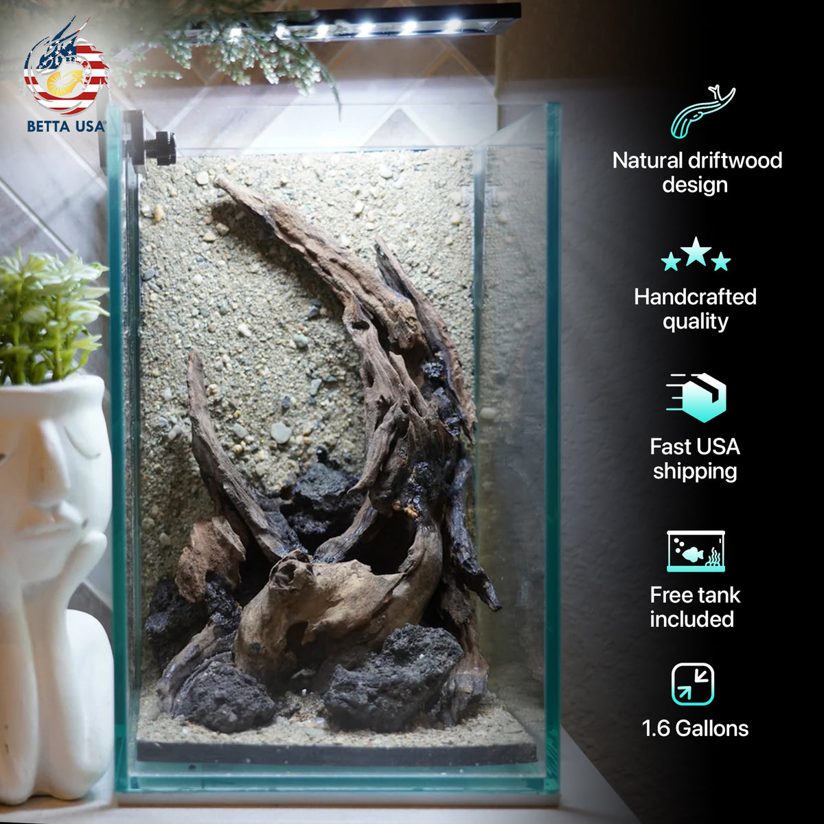 [SCAPE-53] Nature Aquarium Aquascape Driftwood– 1.6 Gallons