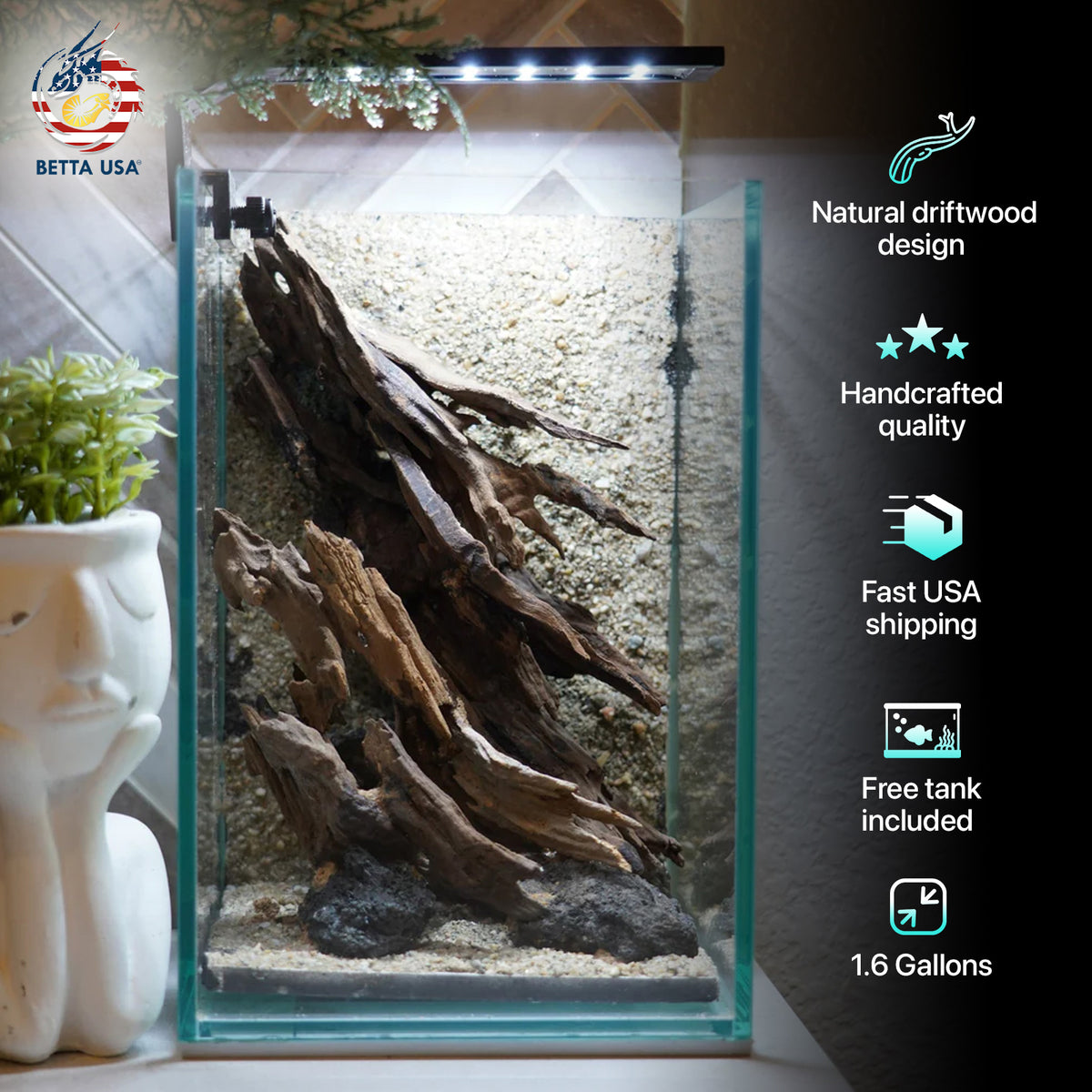 [SCAPE-54] Nature Aquarium Aquascape Driftwood– 1.6 Gallons