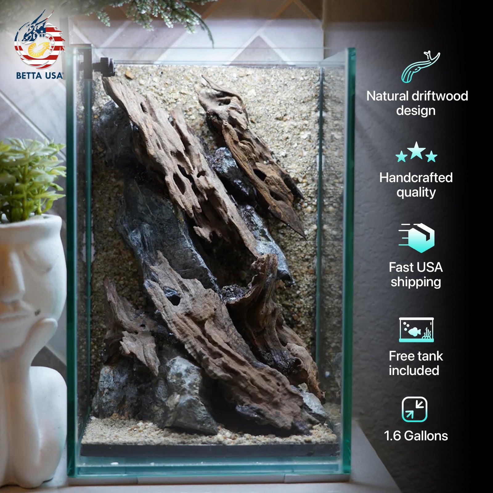 [SCAPE-57] Nature Aquarium Aquascape Driftwood– 1.6 Gallons