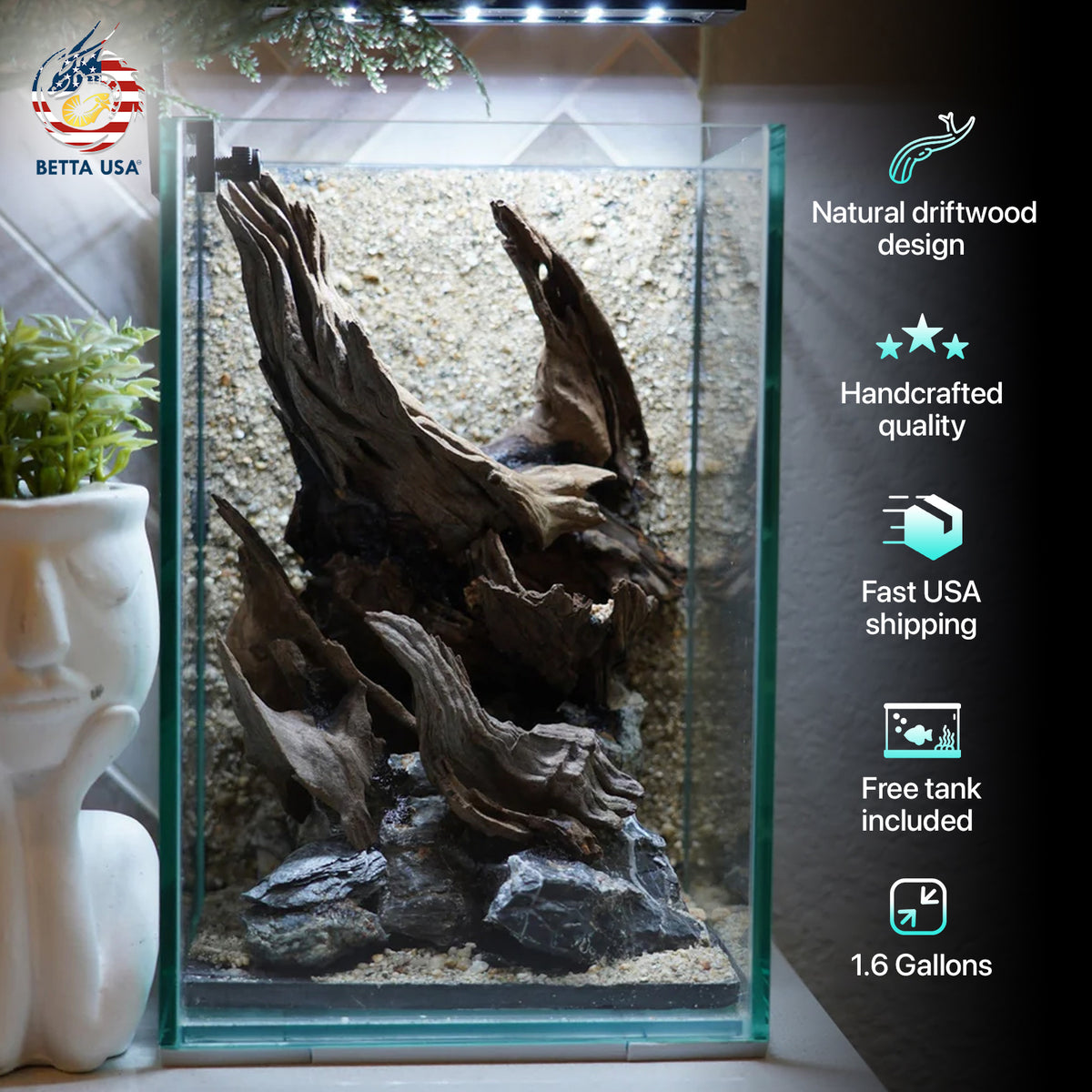 [SCAPE-58] Nature Aquarium Aquascape Driftwood– 1.6 Gallons