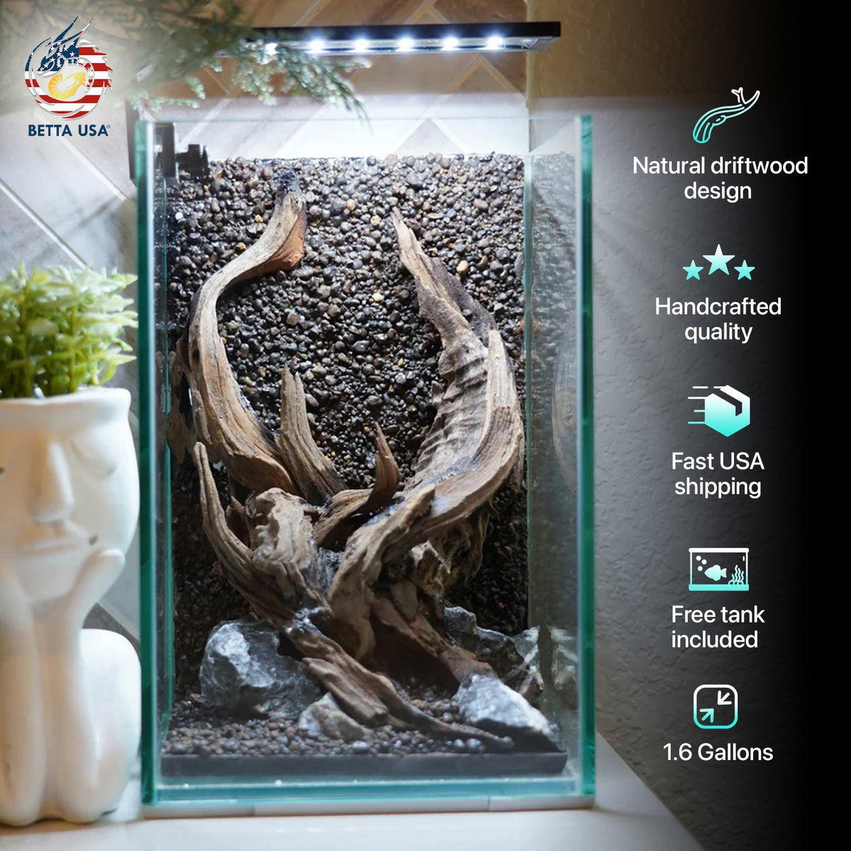 [SCAPE-60] Nature Aquarium Aquascape Driftwood– 1.6 Gallons