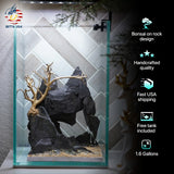 [SCAPE-66] Bonsai On Rock  Nature Aquarium Aquascape– 1.6 Gallons