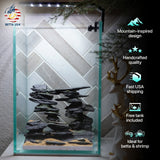 [SCAPE-68]  Mountain-Inspired Aquarium Aquascape – 1.6 Gallons - Betta USA Aquatic