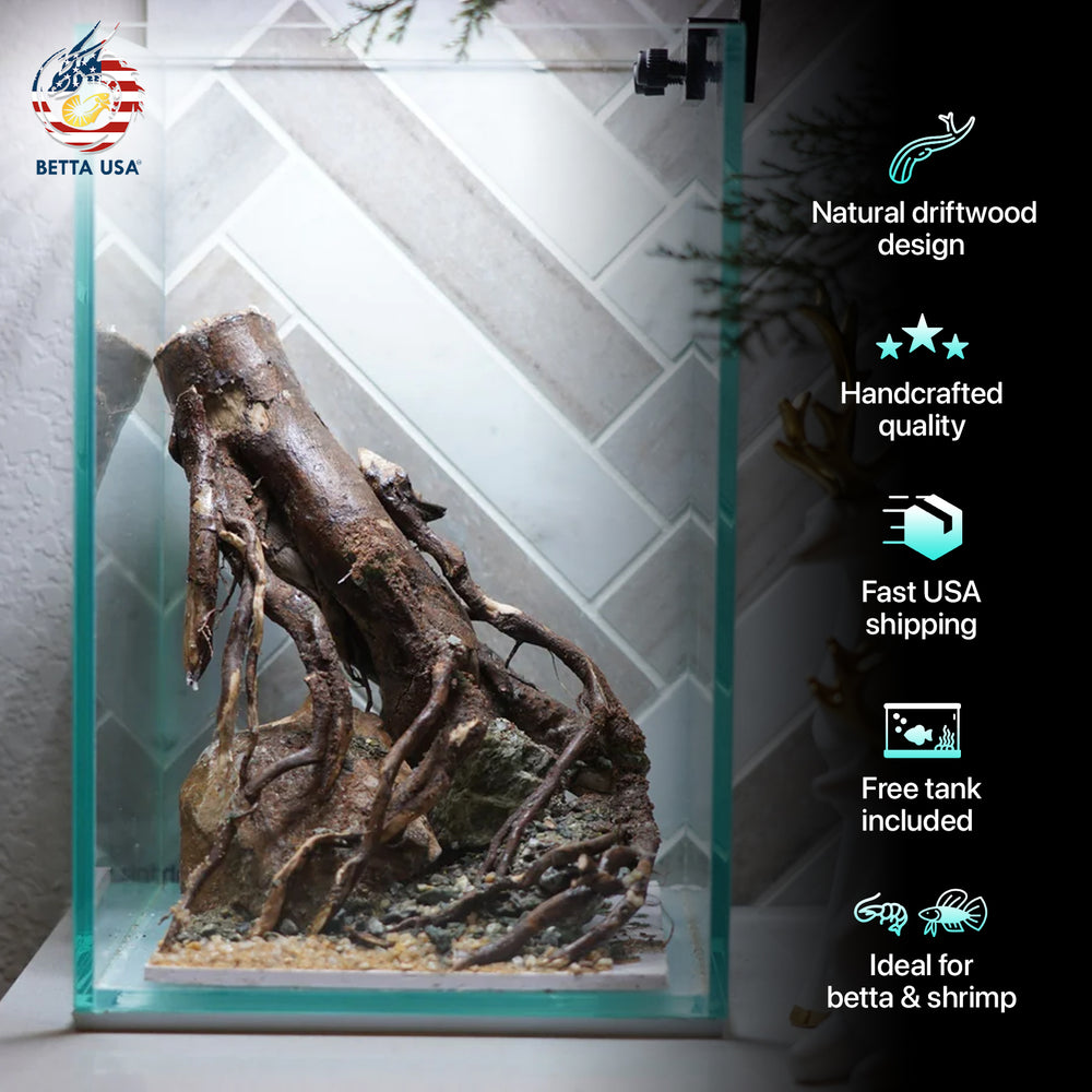 [SCAPE-70] Nature Aquarium Aquascape Driftwood– 1.6 Gallons - Betta USA Aquatic