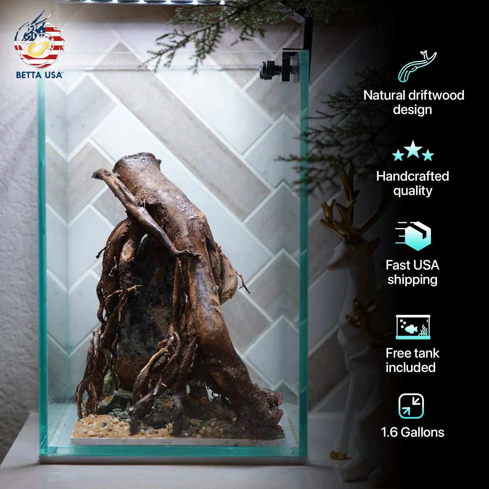 [SCAPE-72] Nature Aquarium Aquascape Driftwood– 1.6 Gallons