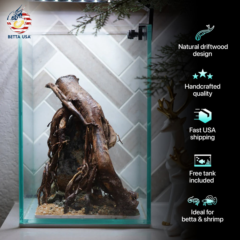[SCAPE-72] Nature Aquarium Aquascape Driftwood– 1.6 Gallons - Betta USA Aquatic