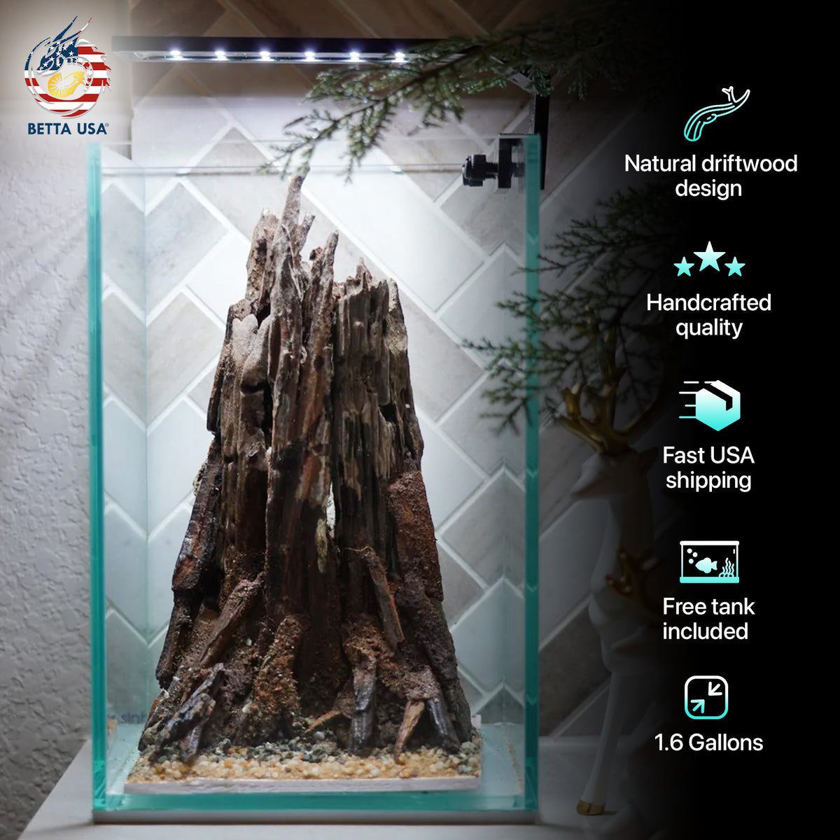 [SCAPE-74] Nature Aquarium Aquascape Driftwood– 1.6 Gallons