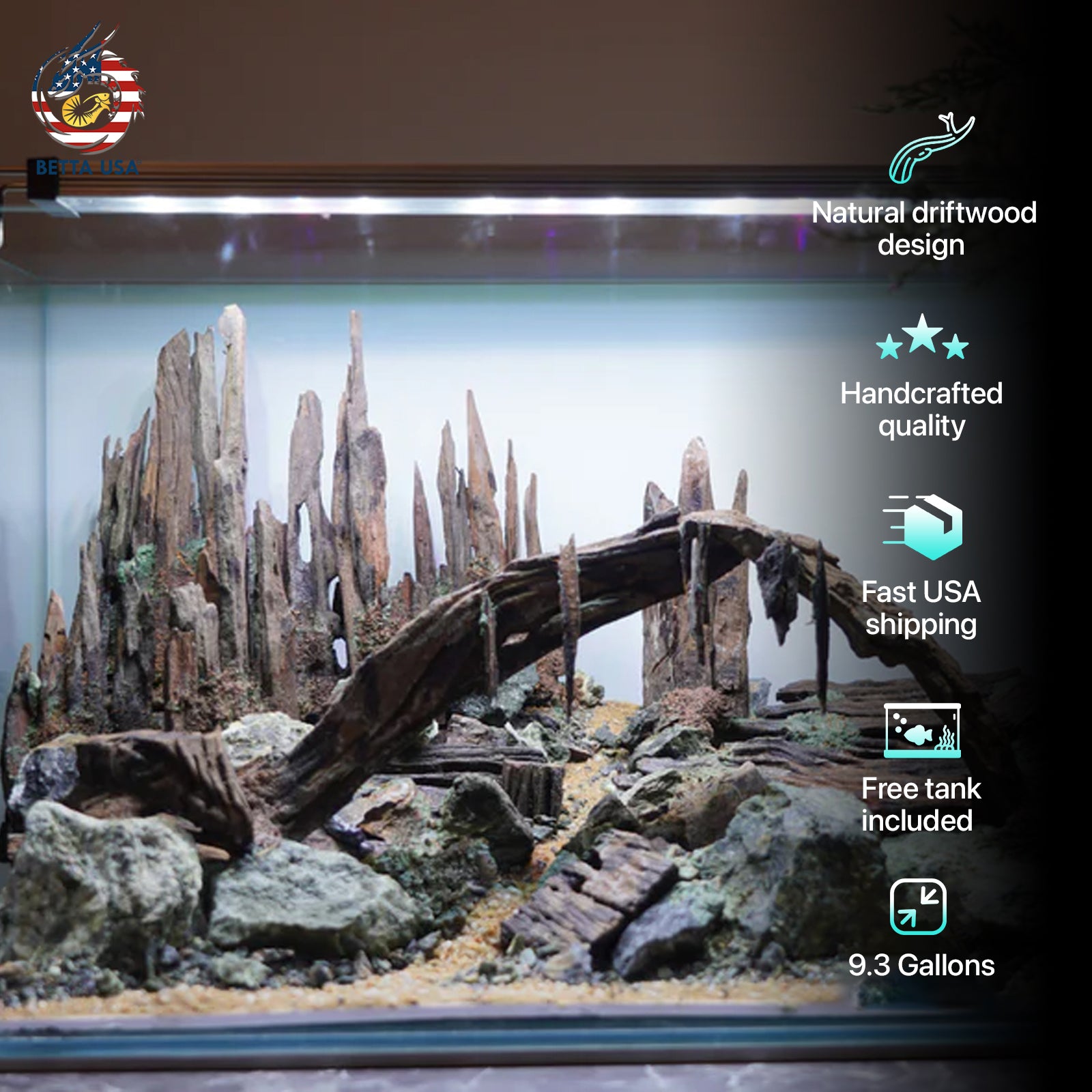 [SCAPE-97]  Nature Aquarium Aquascape Driftwood– 9.3 Gallons