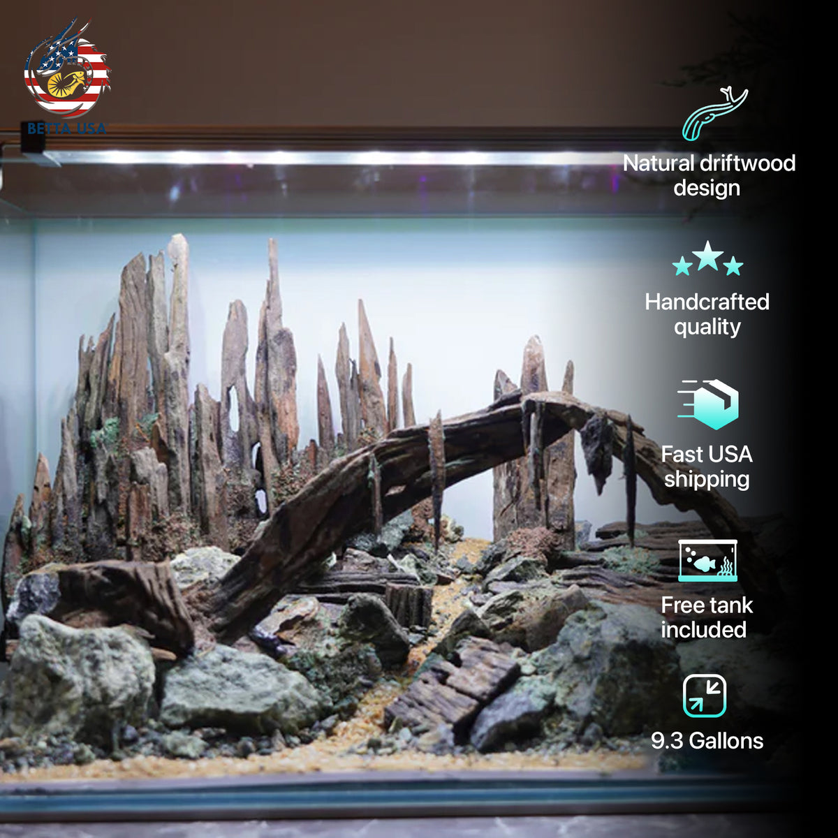 [SCAPE-97]  Nature Aquarium Aquascape Driftwood– 9.3 Gallons