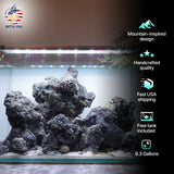 [SCAPE-98]  Mountain-Inspired Aquarium Aquascape – 9.3 Gallons