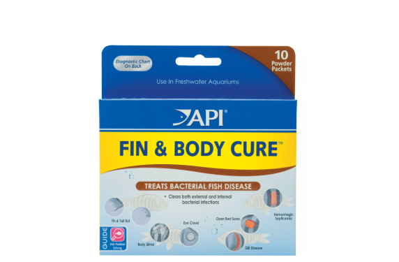 API Fin & Body Cure Freshwater Fish Powder Medication 1ea/10 pk