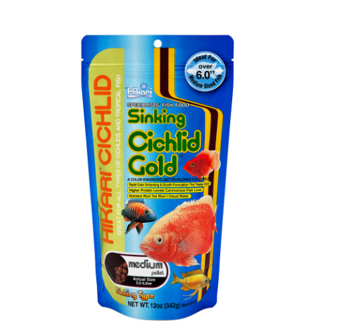 Hikari USA Cichlid Gold Sinking Pellets Fish Food