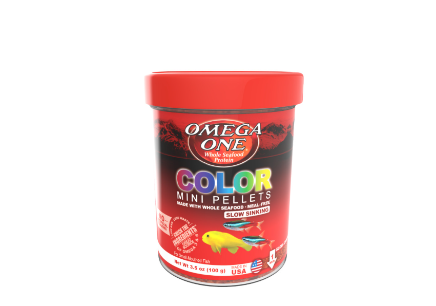 Omega One Color Slow Sinking Mini Pellet Fish Food