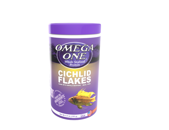 Omega One Cichlid Flakes Fish Food