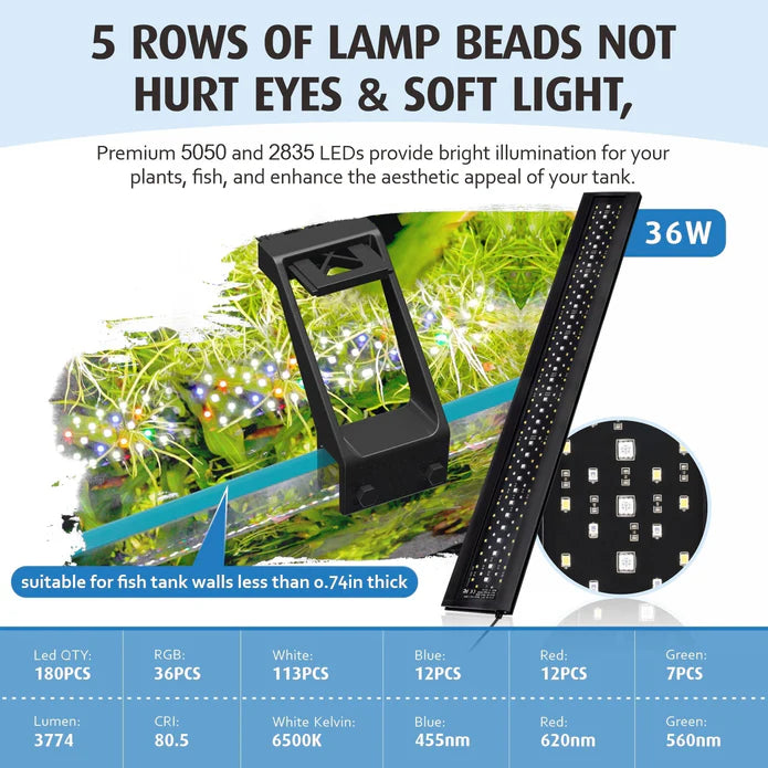 Hygger LED Light - Full Spectrum - Betta USA Aquatic