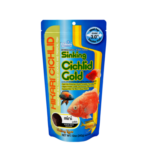 Hikari USA Cichlid Gold Sinking Pellets Fish Food