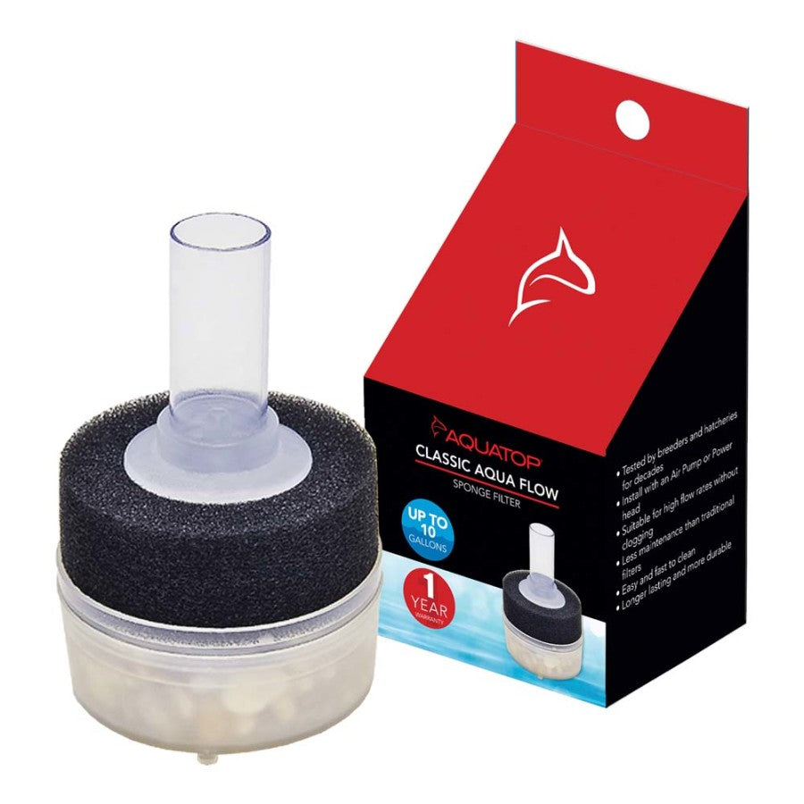 Aquatop Classic Aqua Flow Internal Sponge Filter Black