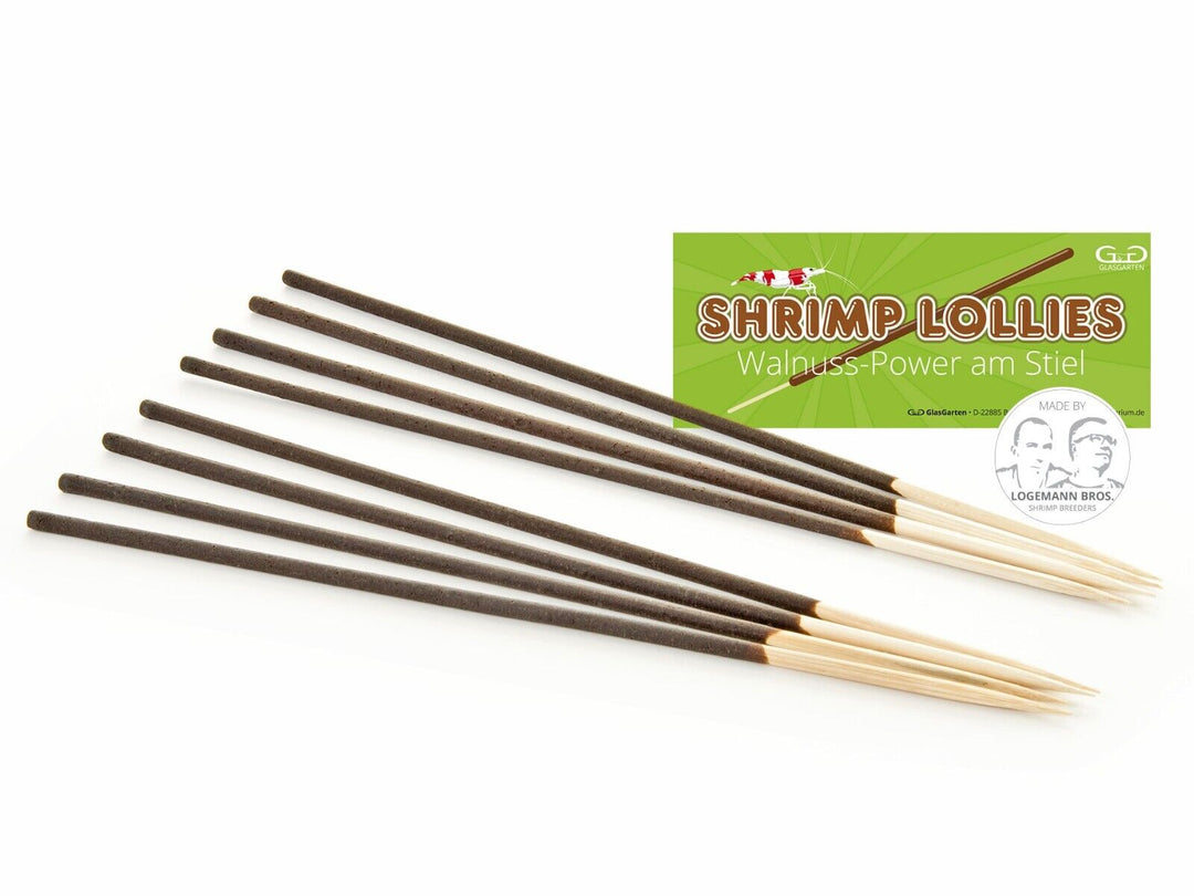 8 Sticks - Garnelenhaus Shrimp Lollies Walnut Power Stick - Shrimp Food