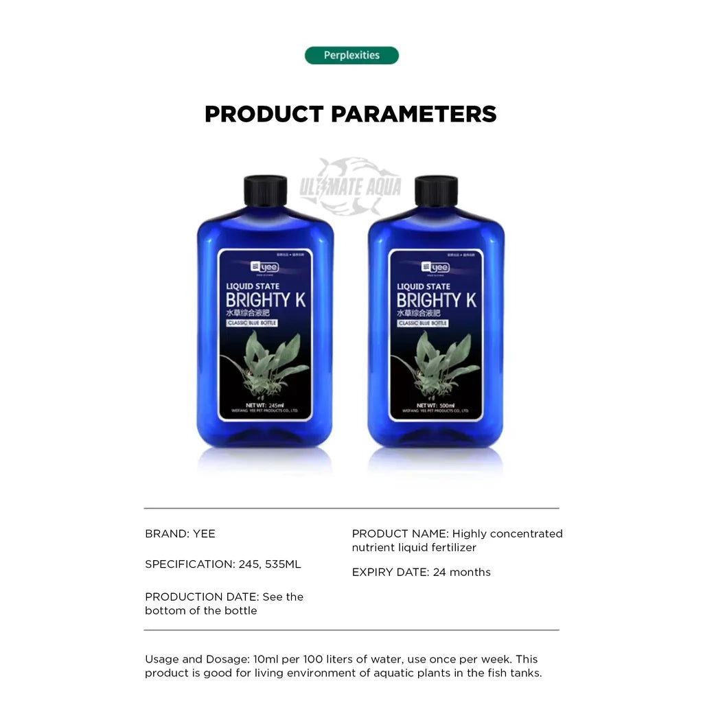 Brighty K -  Aquatic Plant Fertilizer Highly Concentrated Nutrient